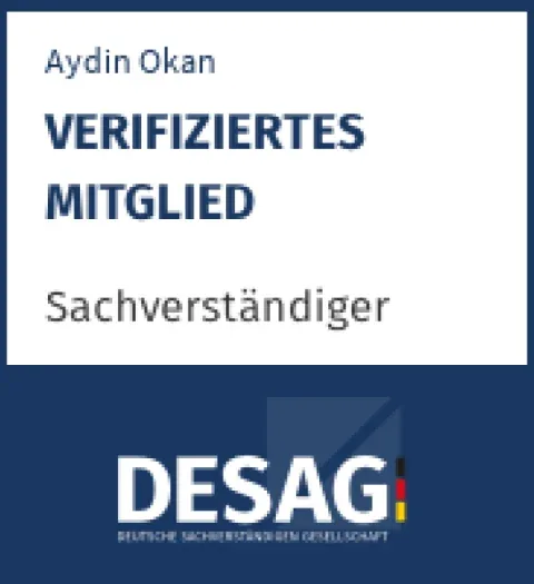 DESAG – Verifiziertes Mitglied, Sachverständiger Aydin Okan